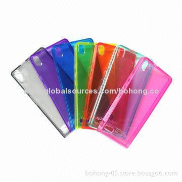 High-transparent TPU Cases for Huawei P6, Various Colors Available
